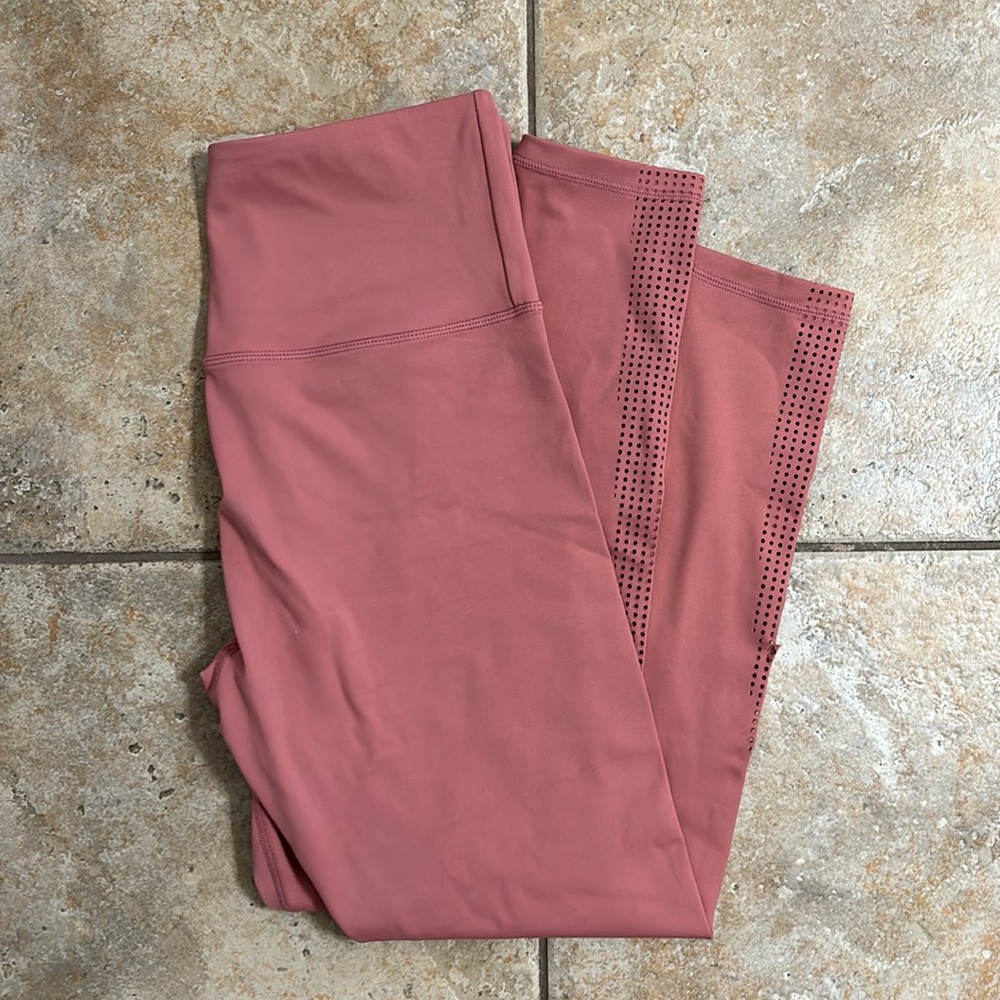 Zyia Pink Workout Leggings, Ankle Length